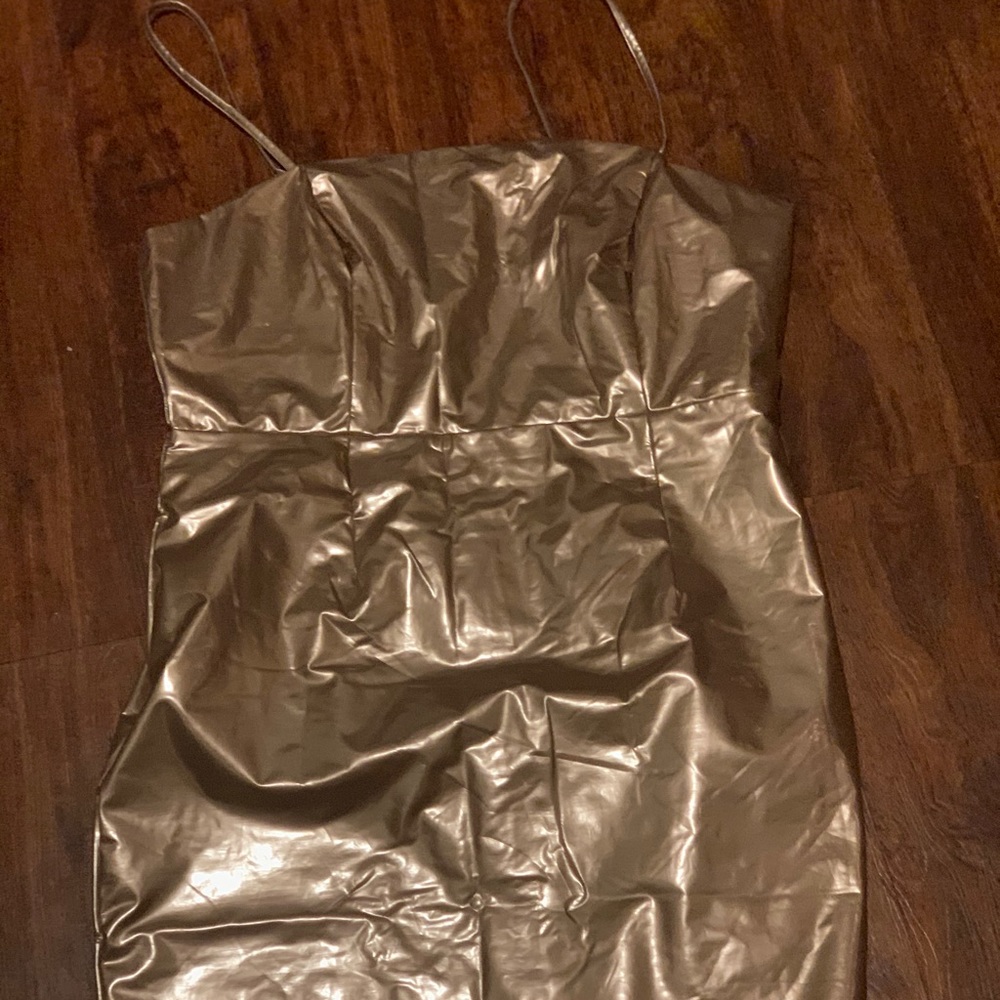 Plus Size Pleather Dress